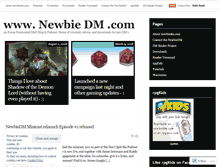 Tablet Screenshot of newbiedm.com